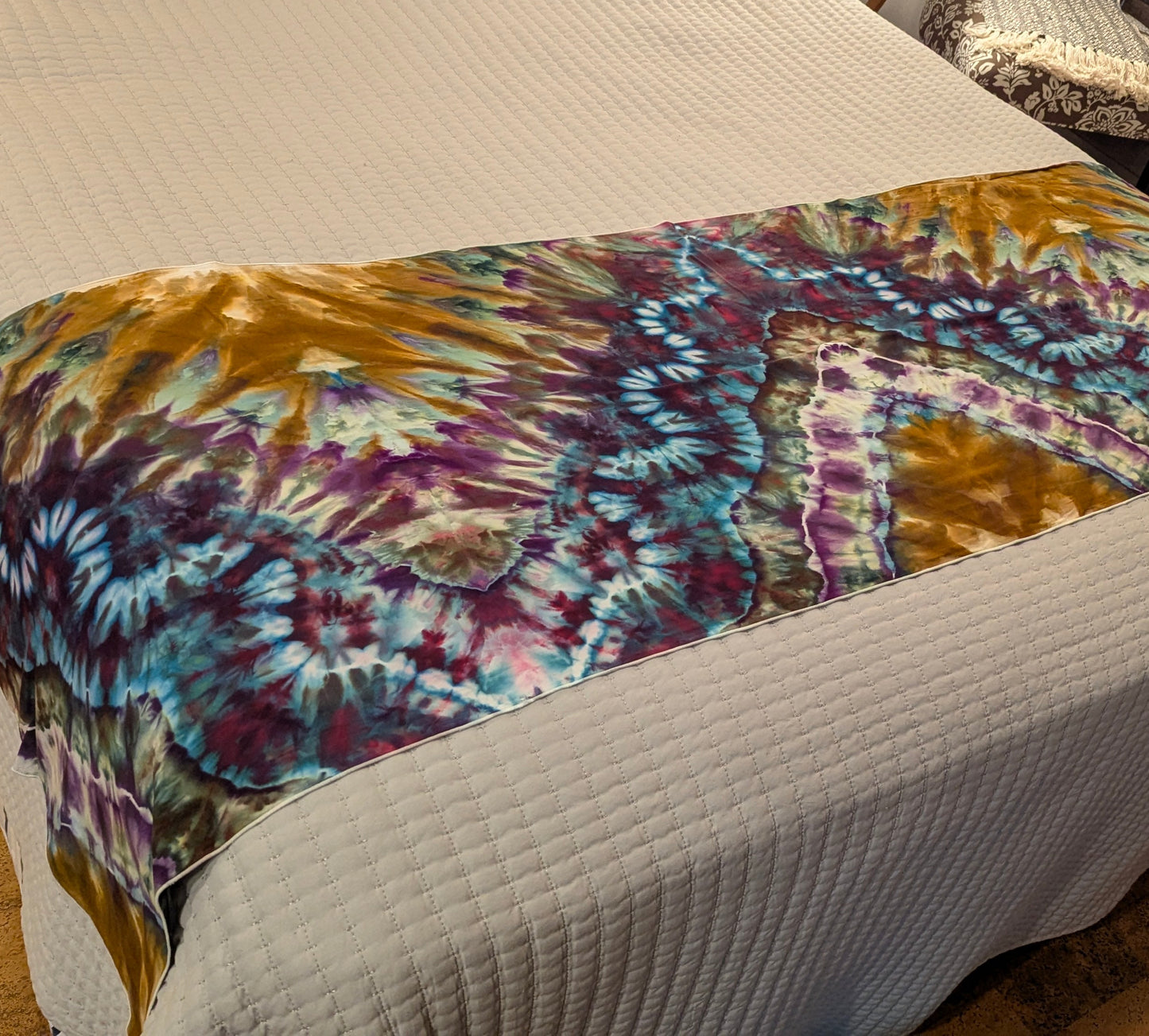 Chaos River - Soft Rayon Ice Dyed Scarf 82"x22"