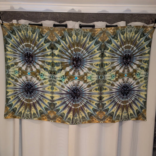 Six Circles Large Ice Dyes Sarong Wrap/Tapestry