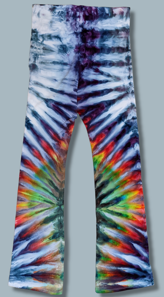 Rainbow Ice Ice Dyed Yoga Pants - Large