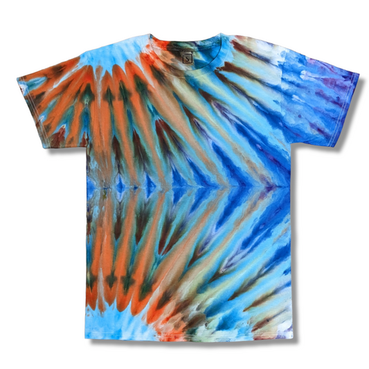 Double Fan Burst Ice Dyed Shirt - Small