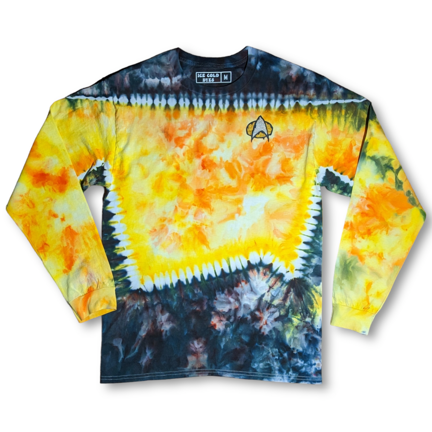 Made To Order Star Trek Uniform Long Sleeve Tie Dye Shirt